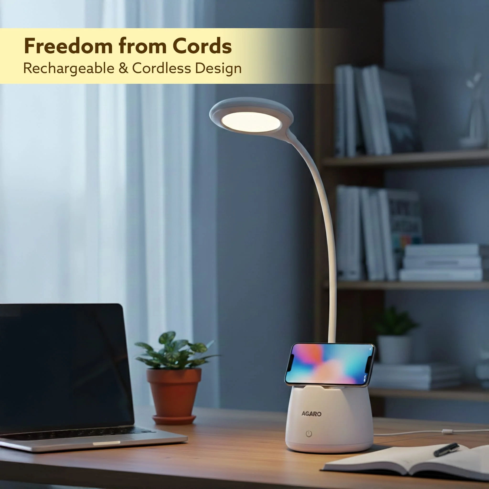 Regency 5W LED Desk Lamp rechargable with Touch Control - Image 2