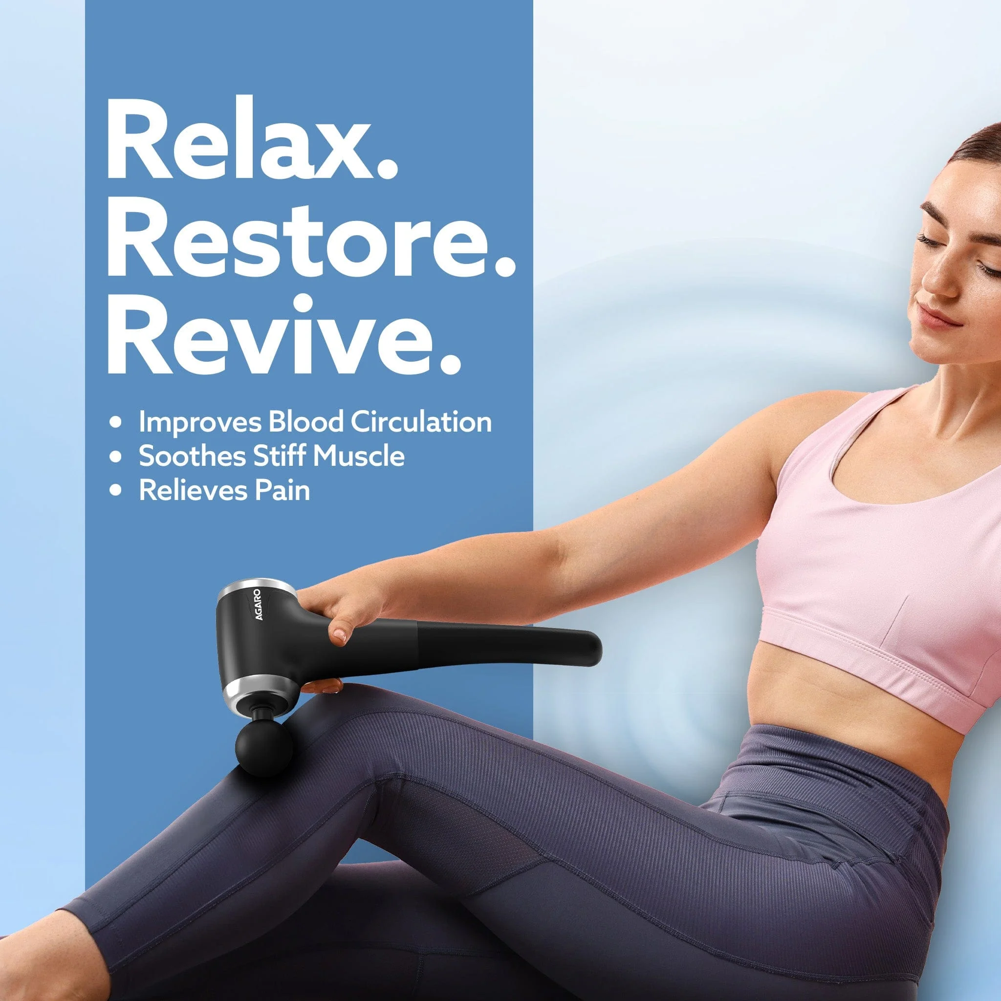 Regency Gun Massager, 4 Heads, 13 Speed, Rechargeable, Handheld, Percussion Muscle Massager for Full Body Pain Relief, Muscle Relaxation of Neck, Shoulder, Back, Foot for Men & Women, Black - Image 3