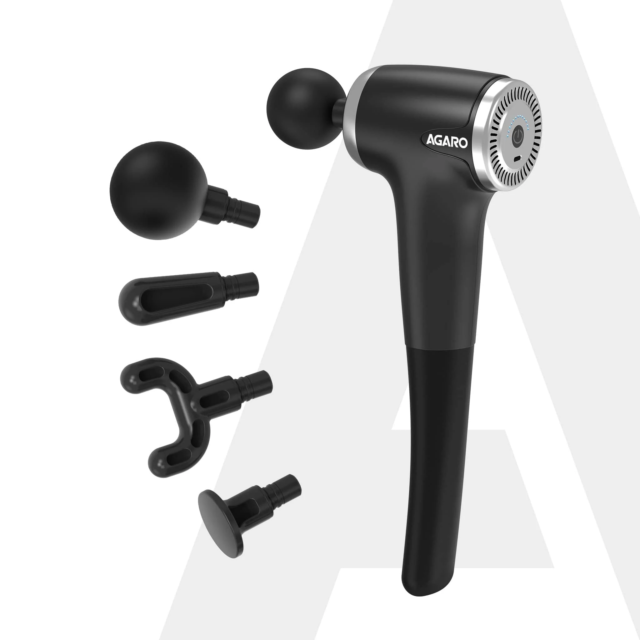 Regency Gun Massager, 4 Heads, 13 Speed, Rechargeable, Handheld, Percussion Muscle Massager for Full Body Pain Relief, Muscle Relaxation of Neck, Shoulder, Back, Foot for Men & Women, Black - Image 7