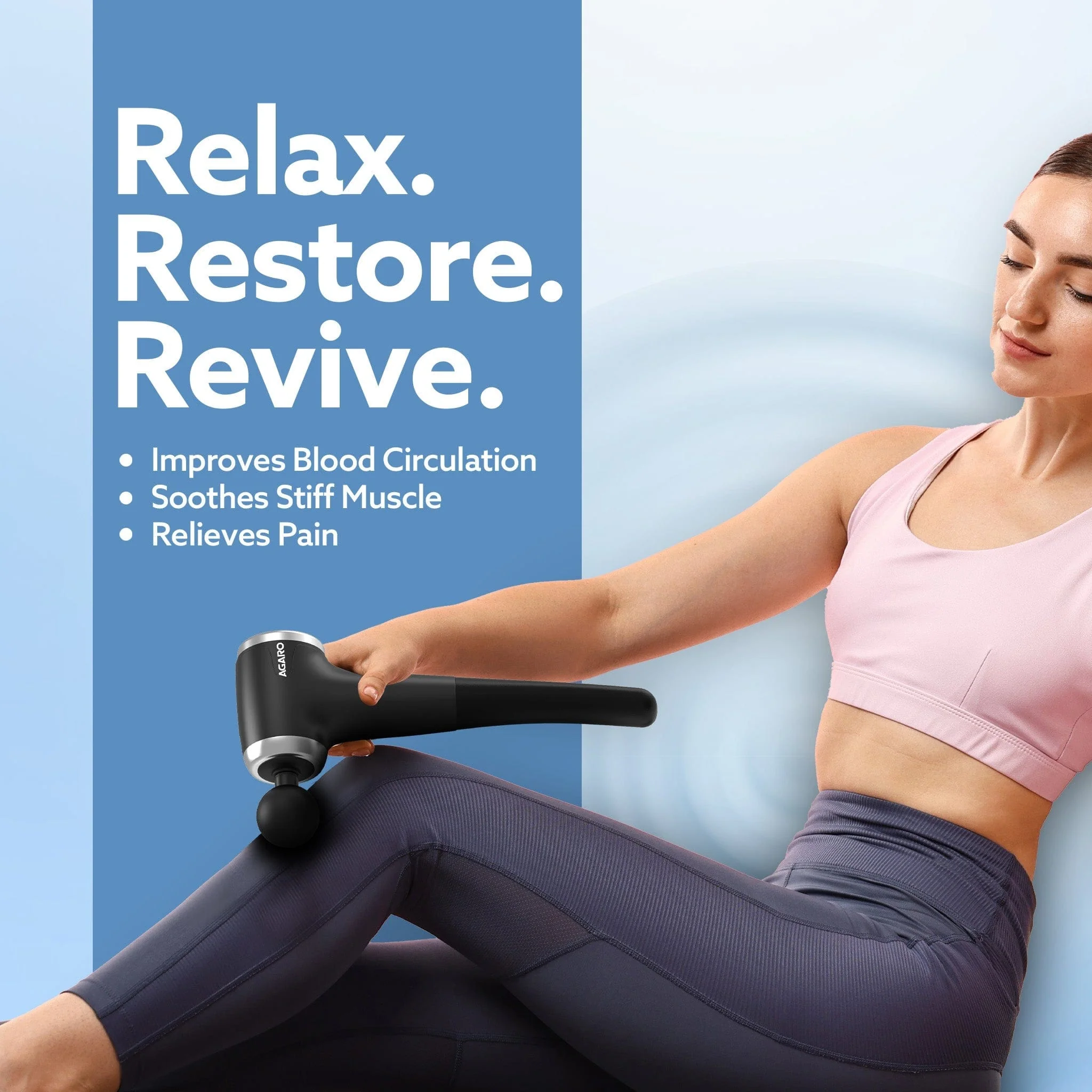 Regency Gun Massager, 4 Heads, 13 Speed, Rechargeable, Handheld, Percussion Muscle Massager for Full Body Pain Relief, Muscle Relaxation of Neck, Shoulder, Back, Foot for Men & Women, Black - Image 9