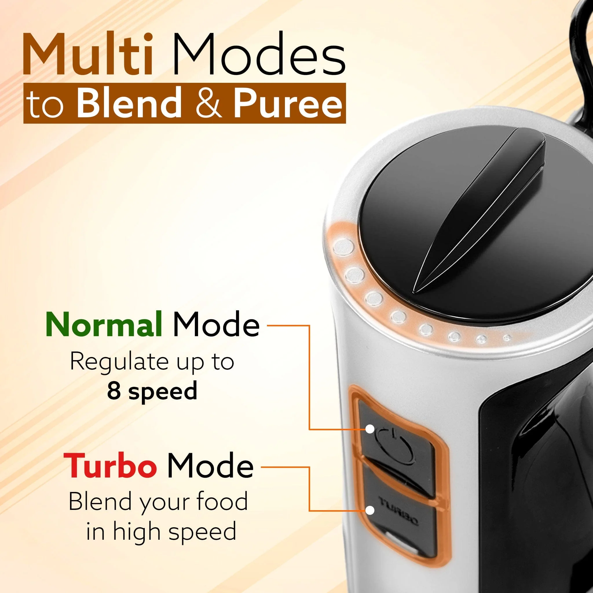 Regency Hand Blender, 600W, Variable Speed Modes & Speed Regulator, Stainless Steel Blades, Mixing, Blending, Whisking, Low Noise - Image 3