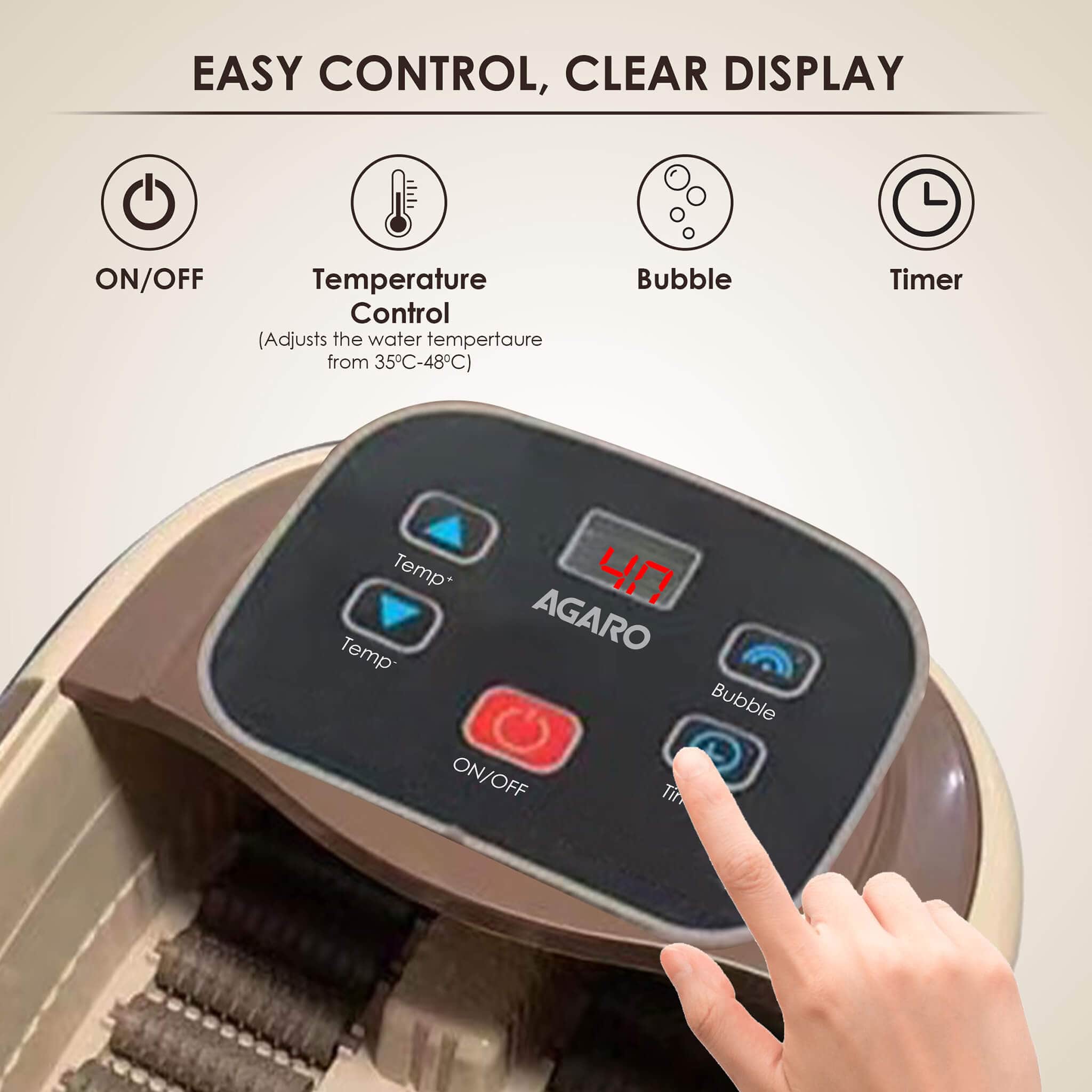 Regency Manual Foot Spa Bath Massager - Image 3