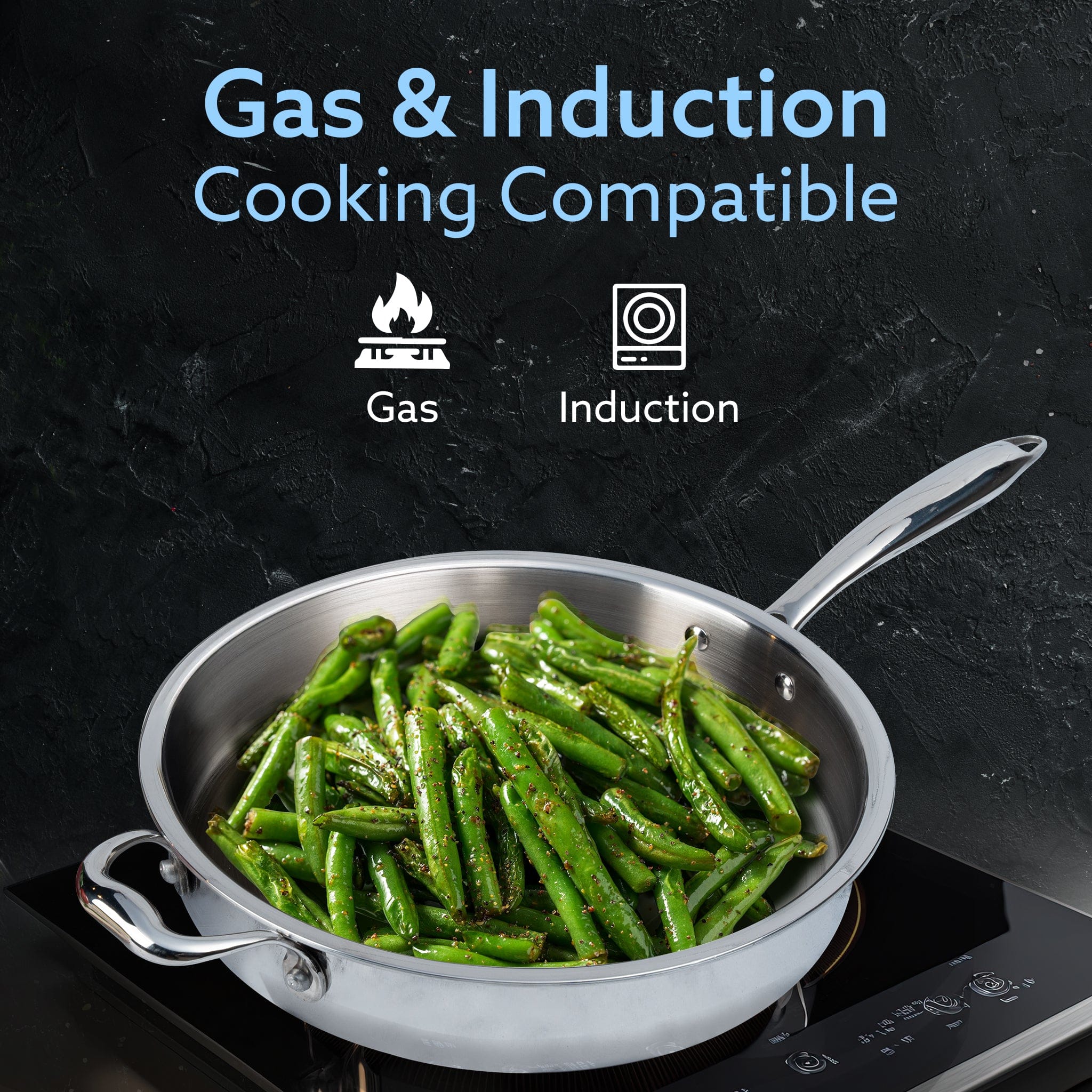 Regency Triply Saute Pan 2.5L with Lid, 26 cm, Rivetted & Stay Cool Handle, Fast Heat Absorb & Retain, Food Safe, Durable, Curry, Stir-Fry, Deep Fry, Saute, Non Toxic, 5 Year Warranty, 2.5 mm - Image 4