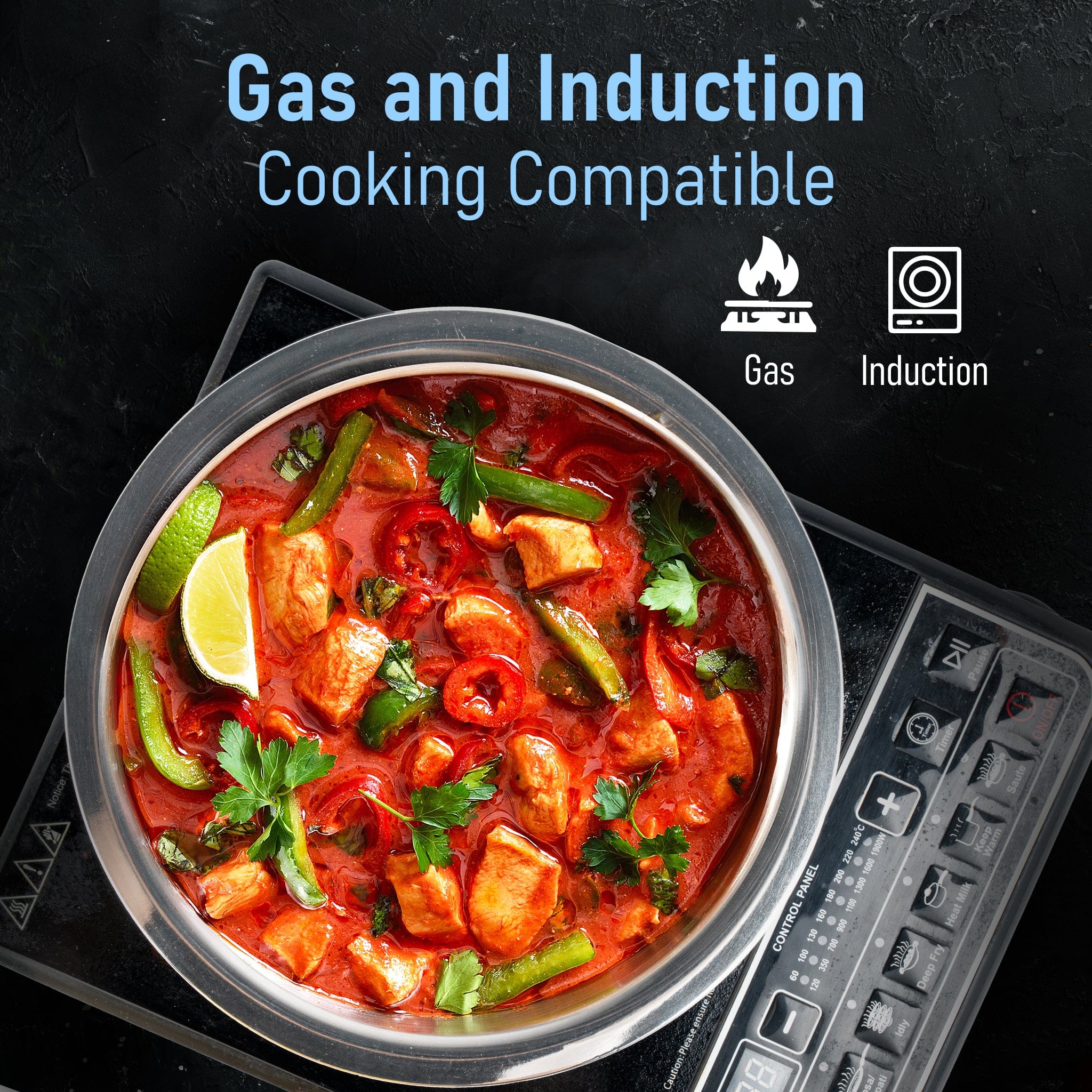 Regency Triply Tope 4.5L with Stainless Steel Lid, 2.5mm Thick Body, Rivetted Handle, Induction & Gas Compatible, Patila, Bhagona, Tapeli, 3 Layered Kitchen Induction Cookware, 24 Cm, Silver - Image 4