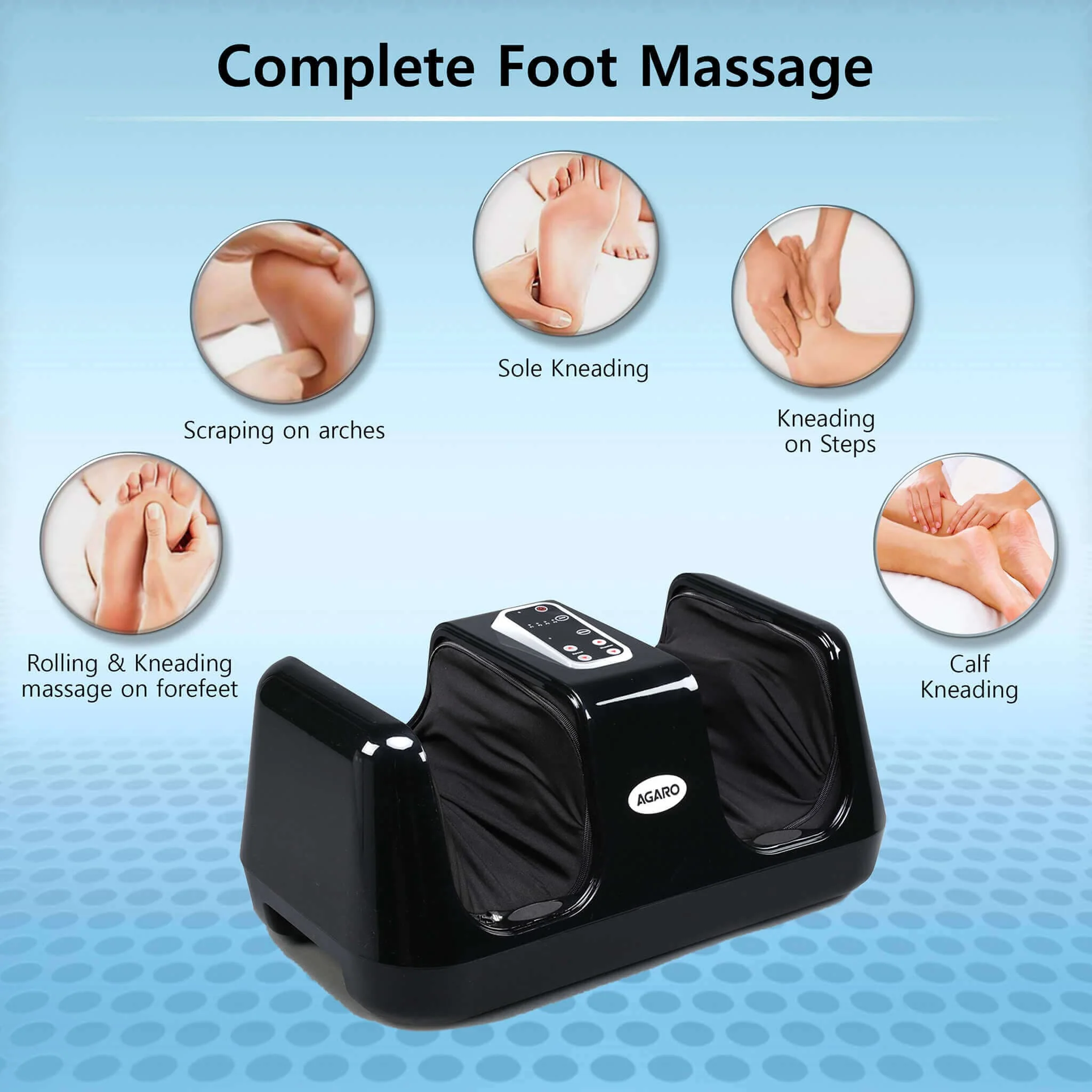 Relaxing Square Foot Massager - (White) - Image 3