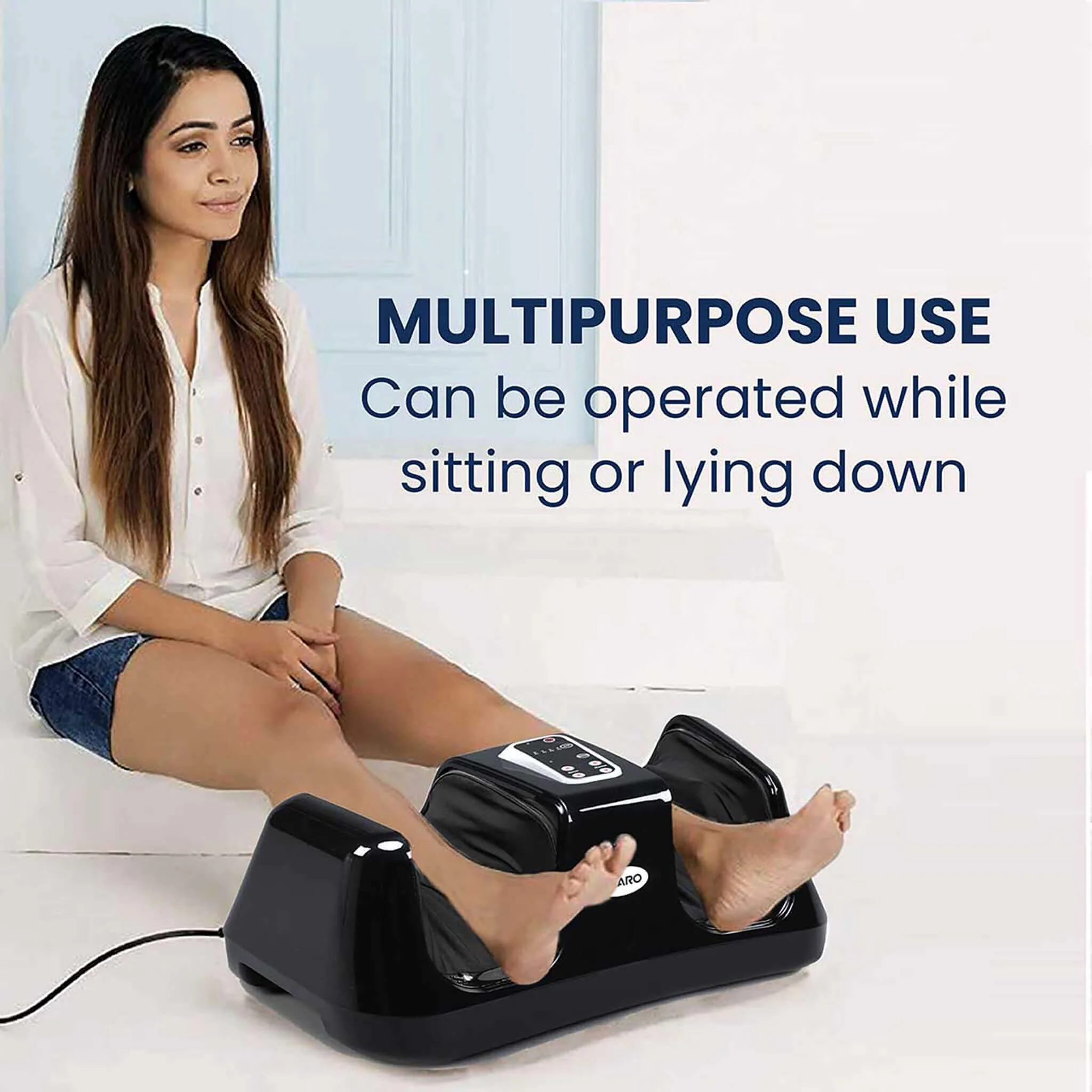 Relaxing Square Foot Massager - (White) - Image 5