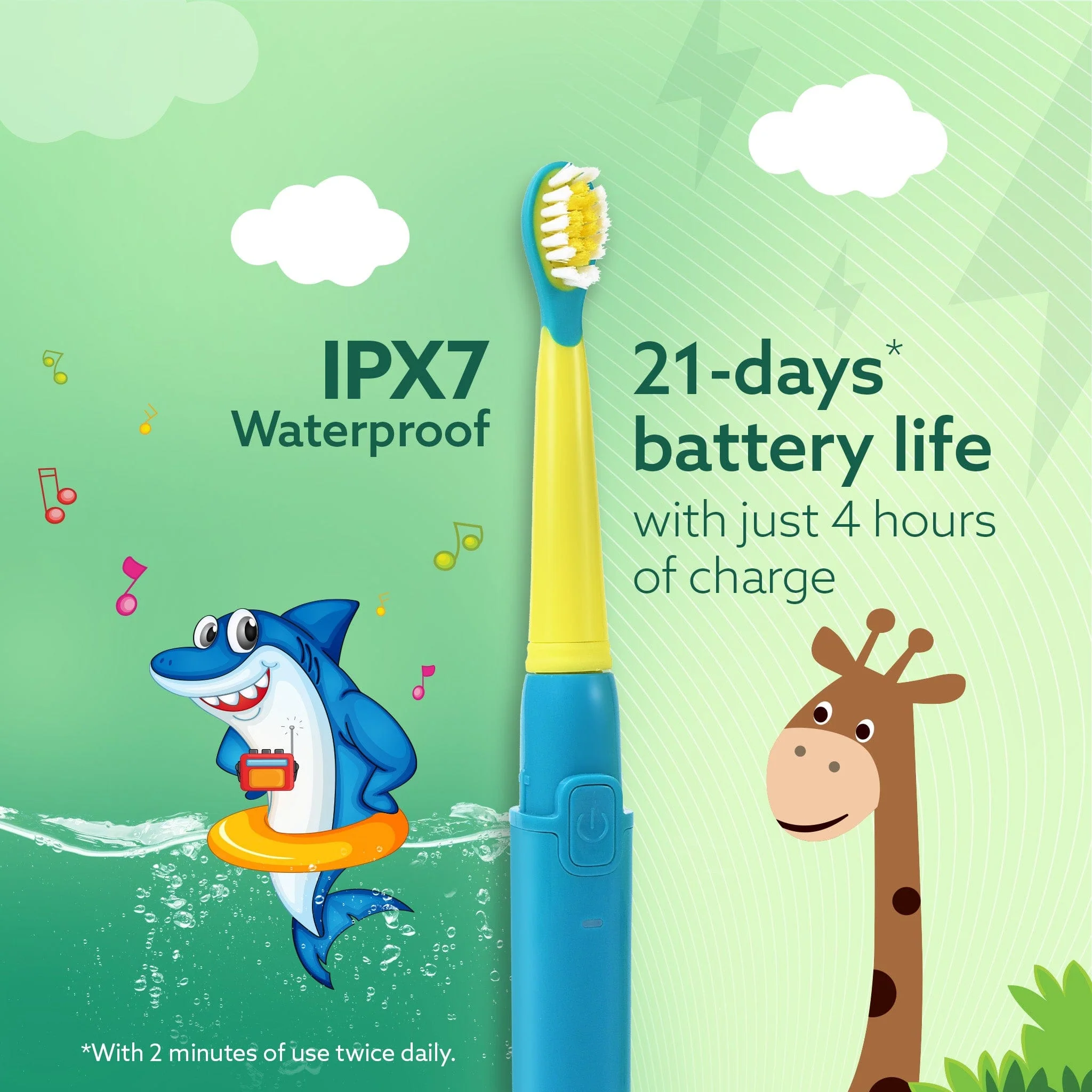 REX Sonic Electric Kids Toothbrush - Image 4