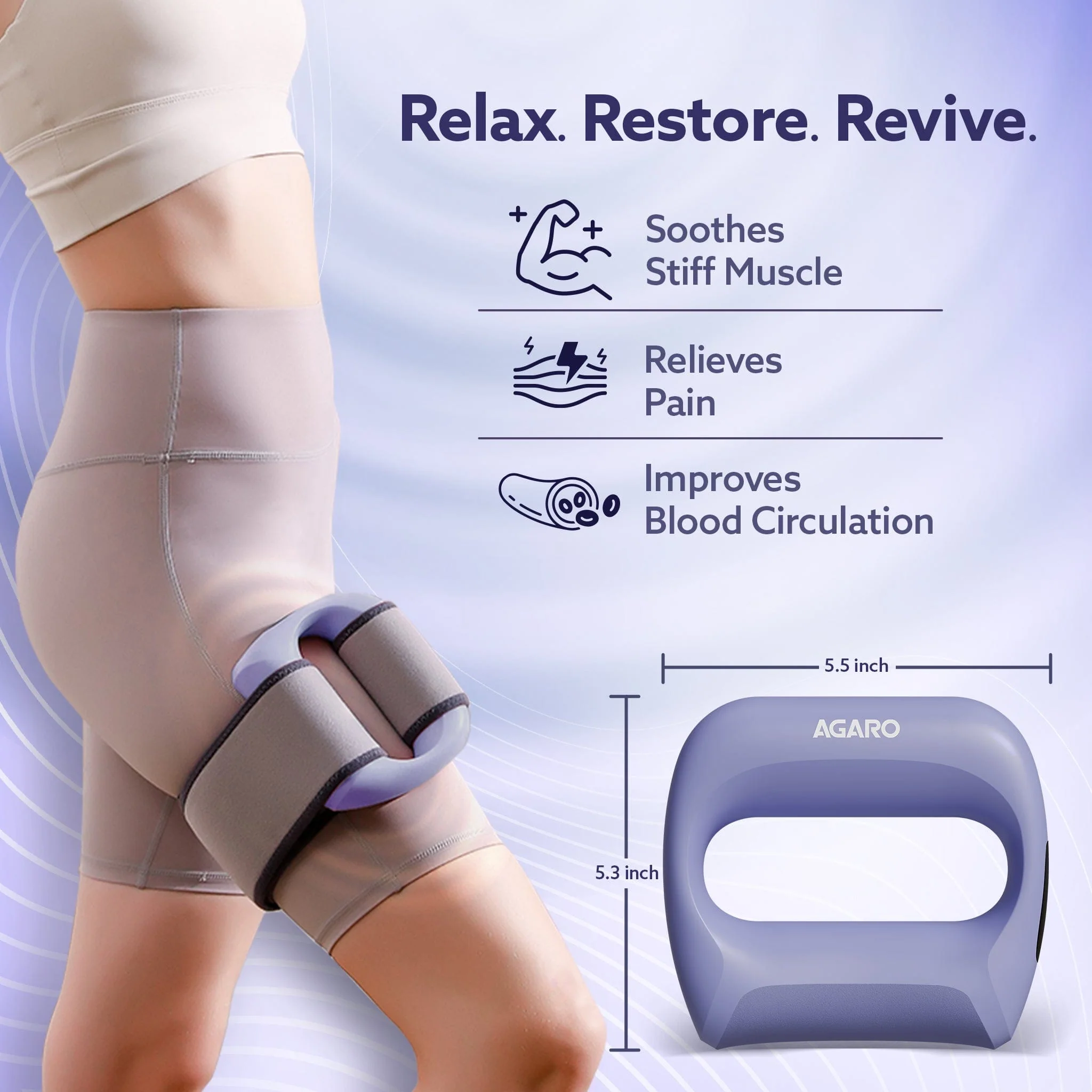 Ring Massager, Deep Tissue Massage, Mini Massage Gun for Pain Relief & Relaxation, Rechargeable, Handheld, 5 Speed Setting, 3 Modes, For Men and Women - Image 12