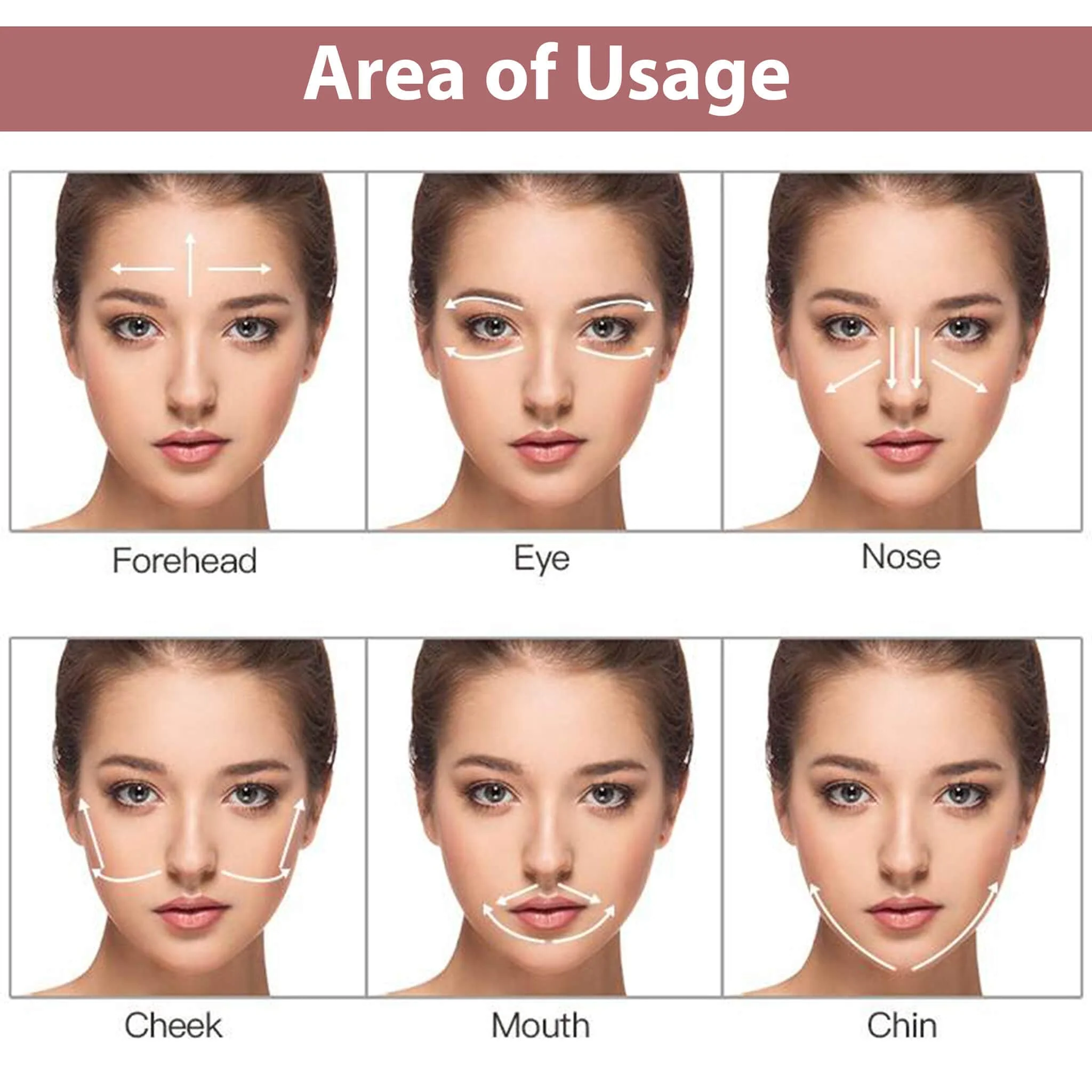 3-In-1 Electric Rose Quartz Face Roller, Facial Roller Kit for Face, Eye, Neck, Anti-Aging Facial Massager for Anti-Wrinkles, Skin Firming and Lifting, (Rose Gold) - Image 4