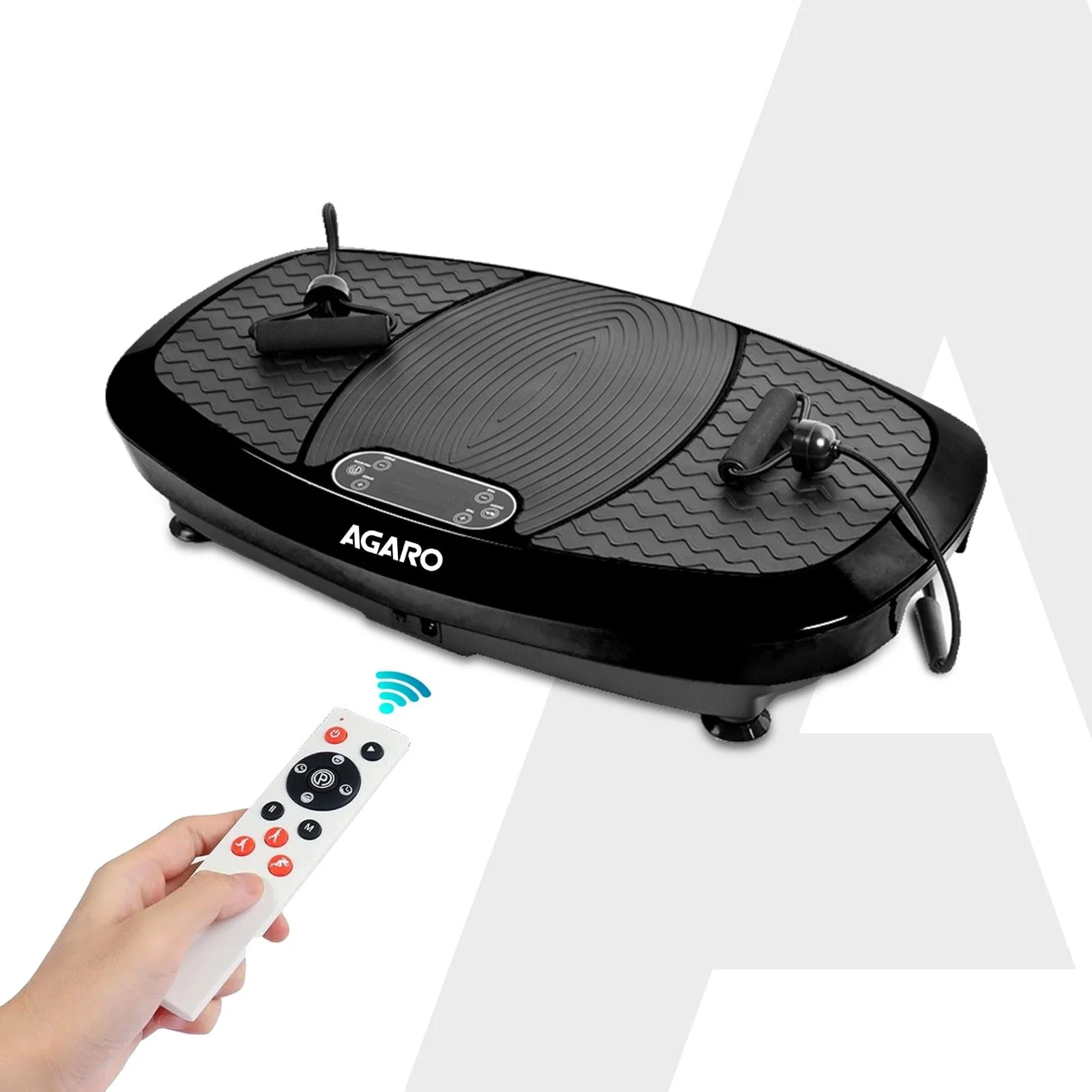 Royal 3D Vibration Plate Massager, Gym & Workout Machine , Muscle To ning, Calorie Burning, Weight Loss, 5 Auto Programs, Manual Mode, 180 Speeds, Adjustable Timer, With Remote & 2 Balance Straps - Image 7