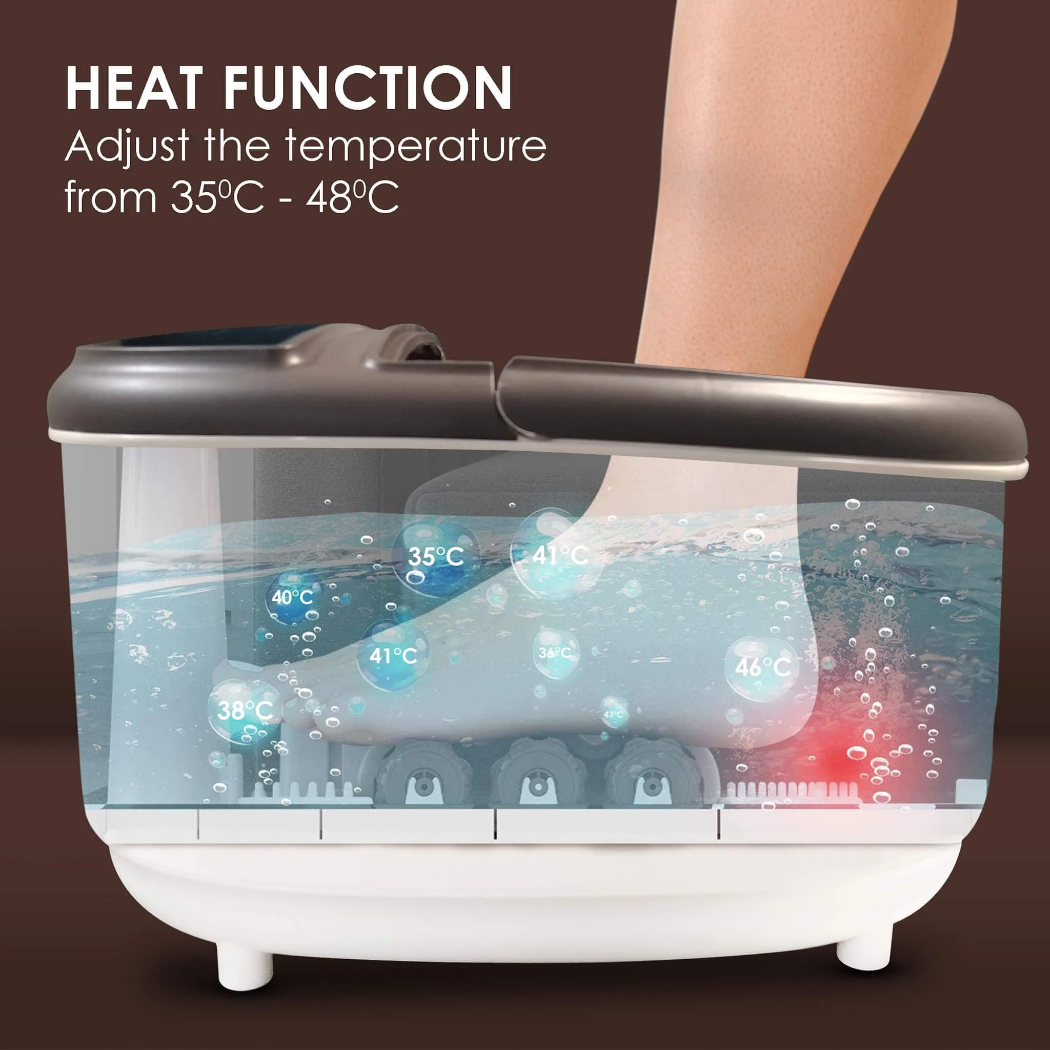 ROYAL Automatic Foot Spa Bath Massager With Heat - Image 5