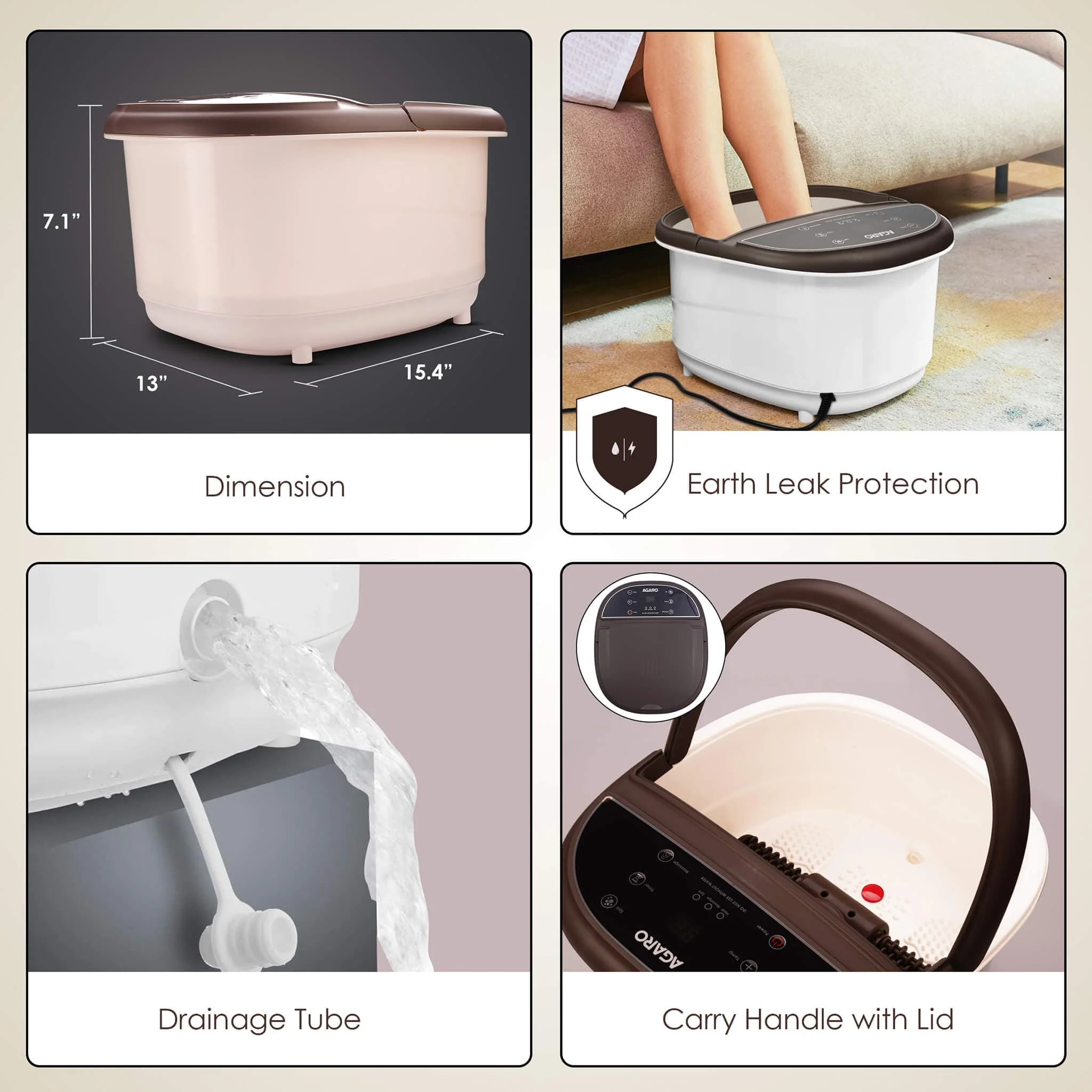 ROYAL Automatic Foot Spa Bath Massager With Heat - Image 7