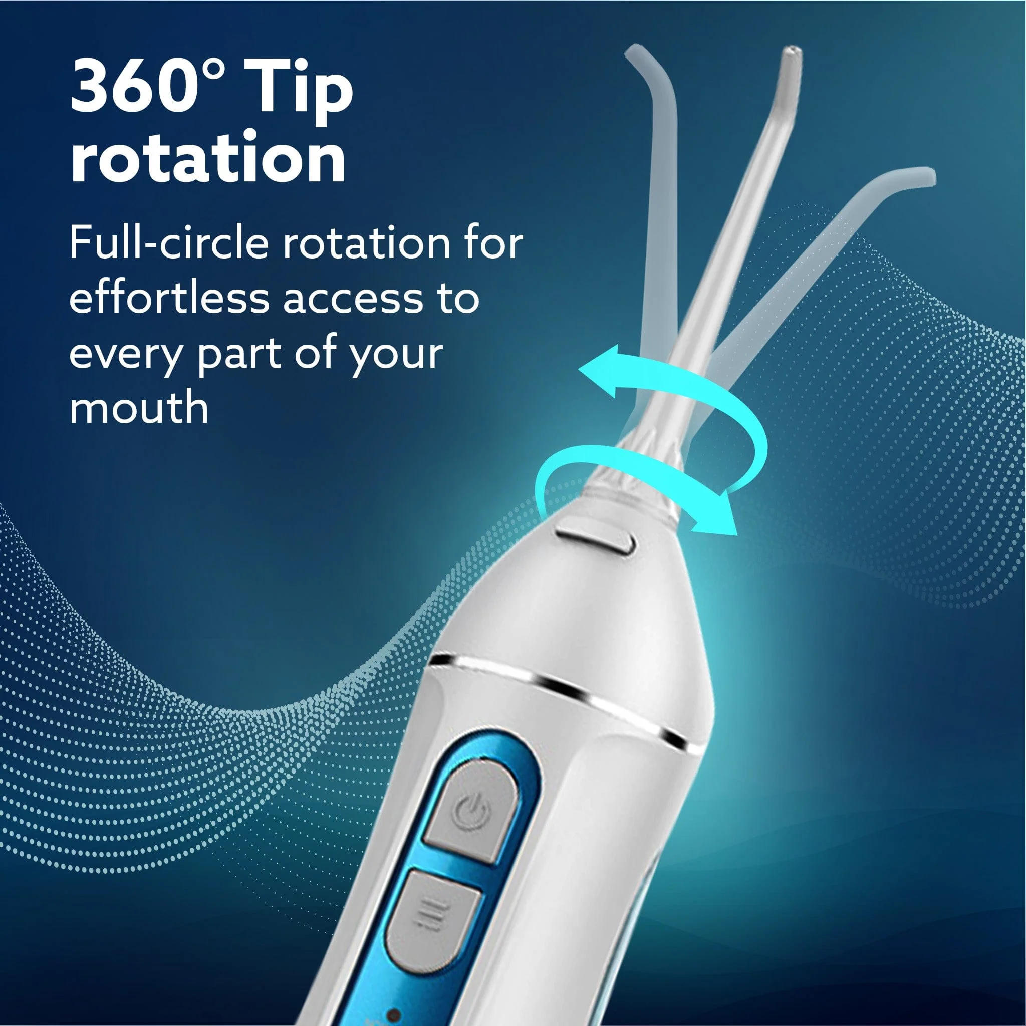 Royal Dental Flosser for teeth, 2 Nozzles, Portable, Cordless & Rechargeable,4 Cleaning Modes,IPX7 Waterproof with 200ml Watertank, Flossing at Home & Travel,Oral Flosser,Oral Irrigator - Image 6
