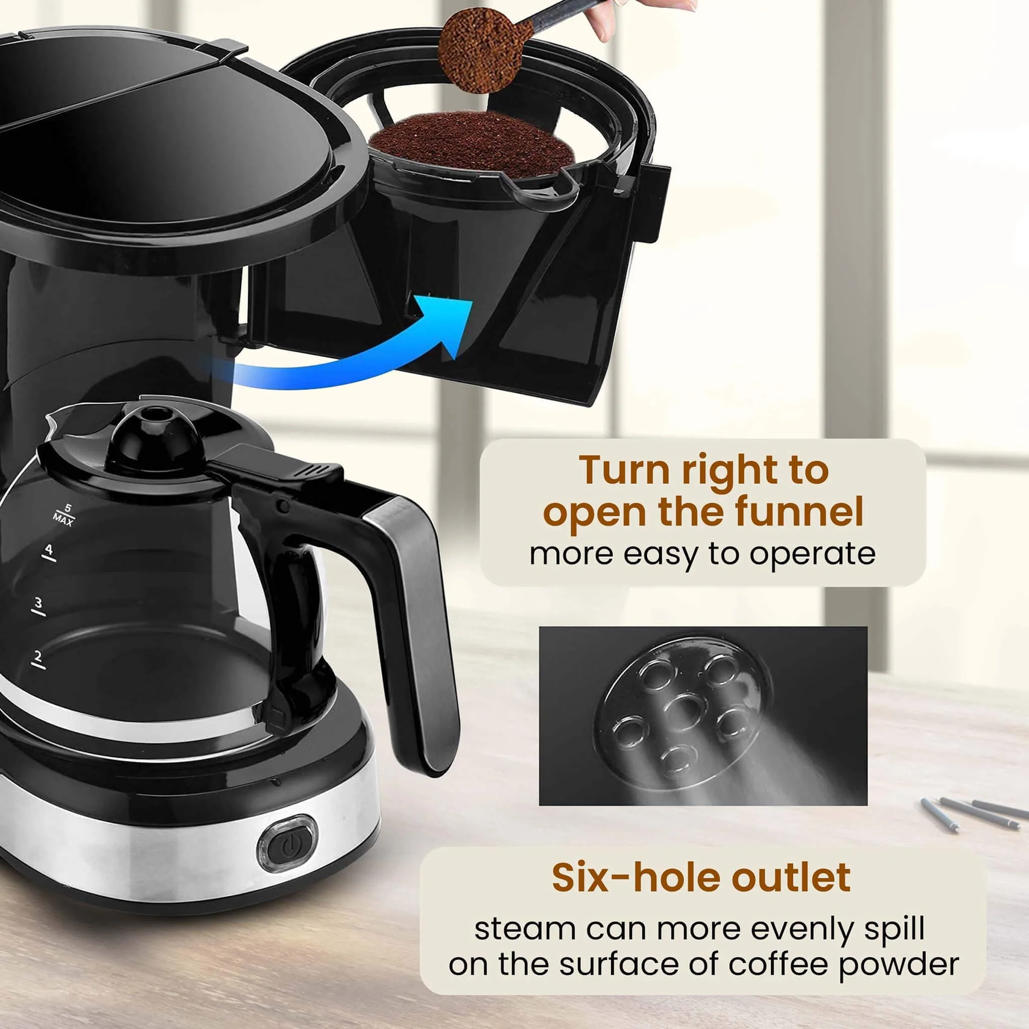 Royal Drip Coffee Maker - 750W - Image 3