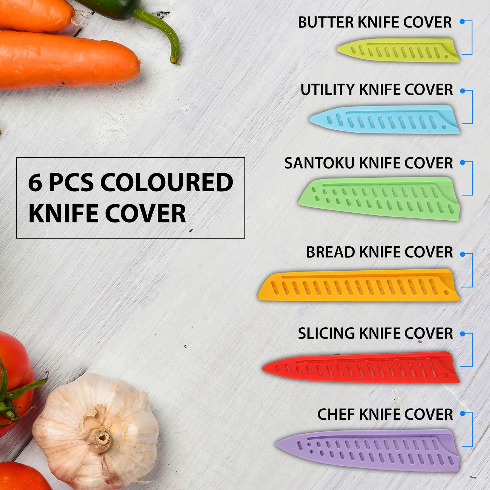 Royal Knife Set of 6pcs SS Multi Color - Image 5