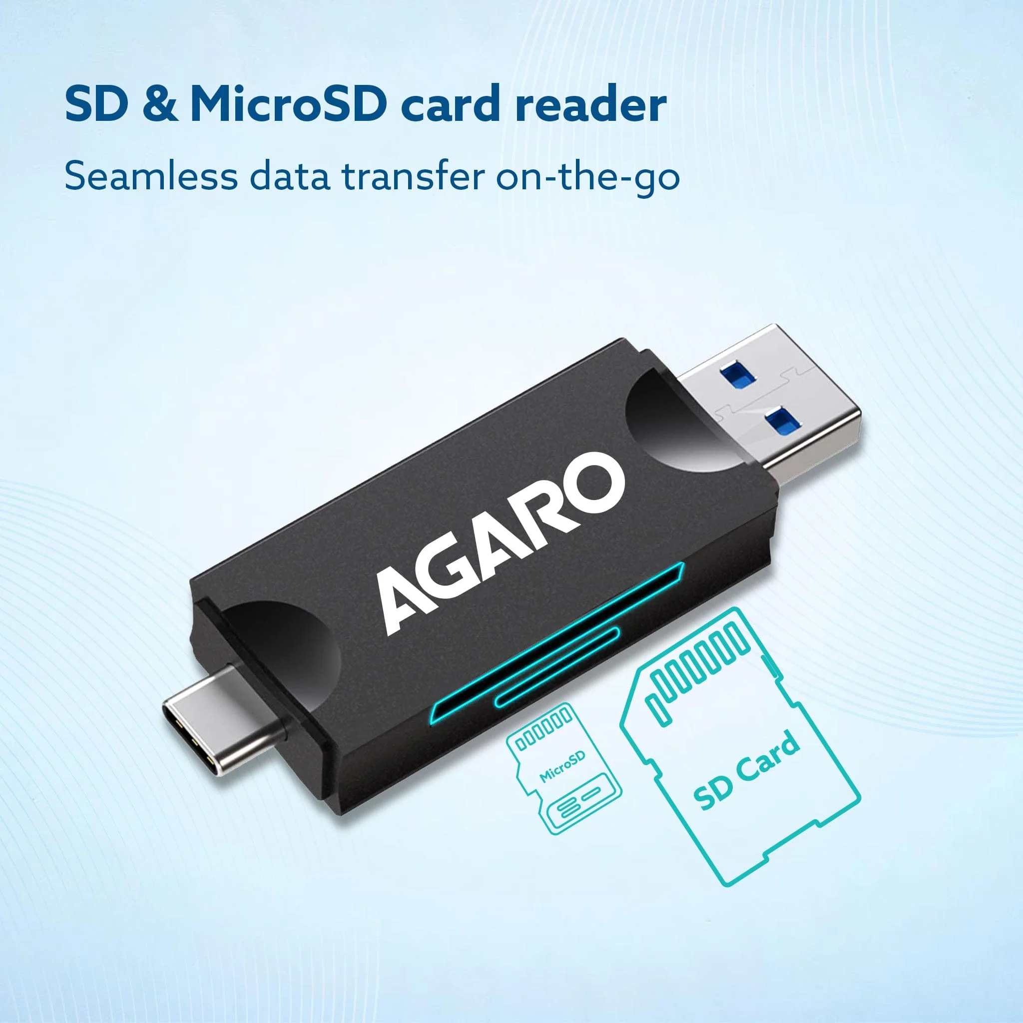 Snapcase USB 3.0 Card Reader with Storage Case - Image 3