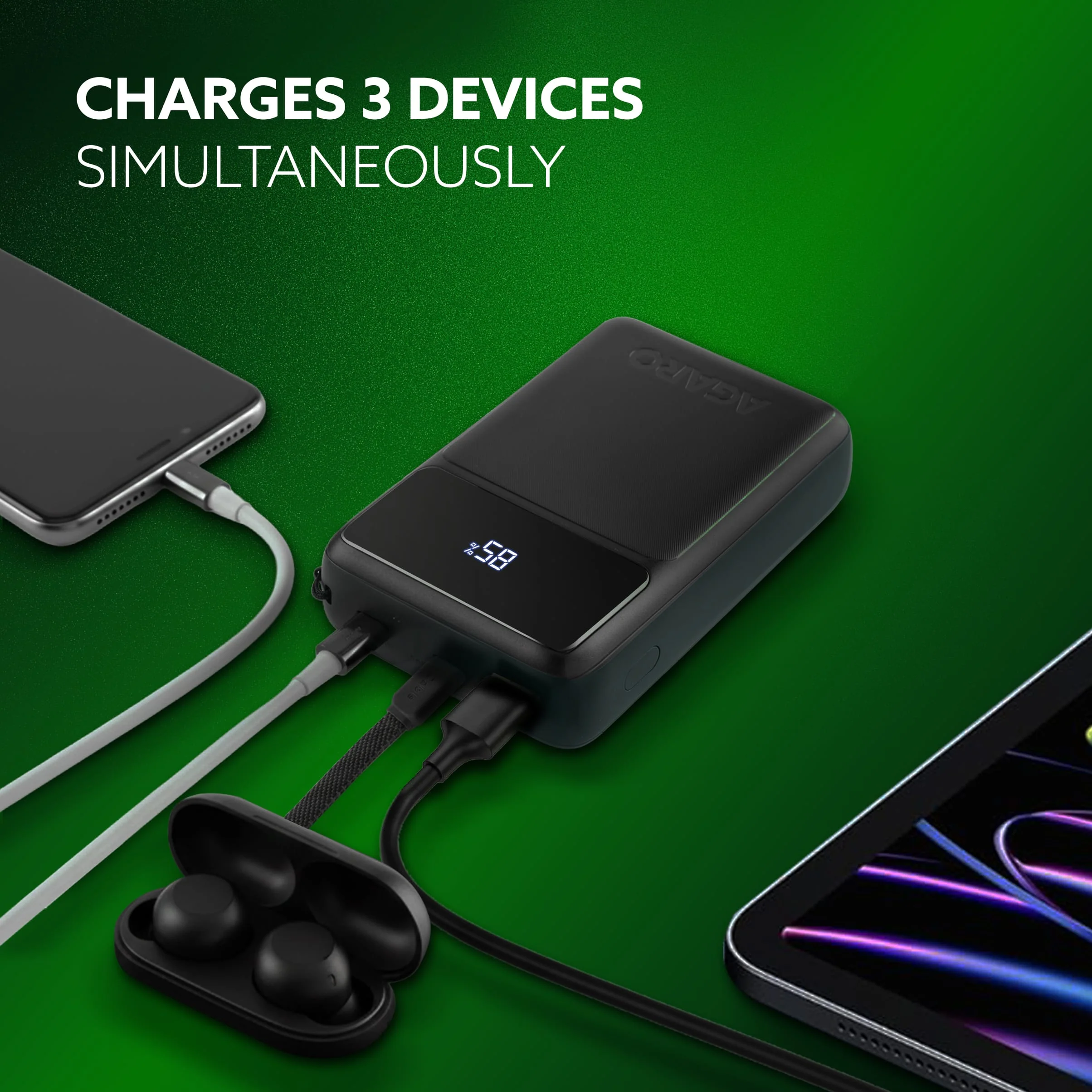 Spark 20000 mAh Compact Power Bank, 45W Quick Charging for Smartphones - Image 4