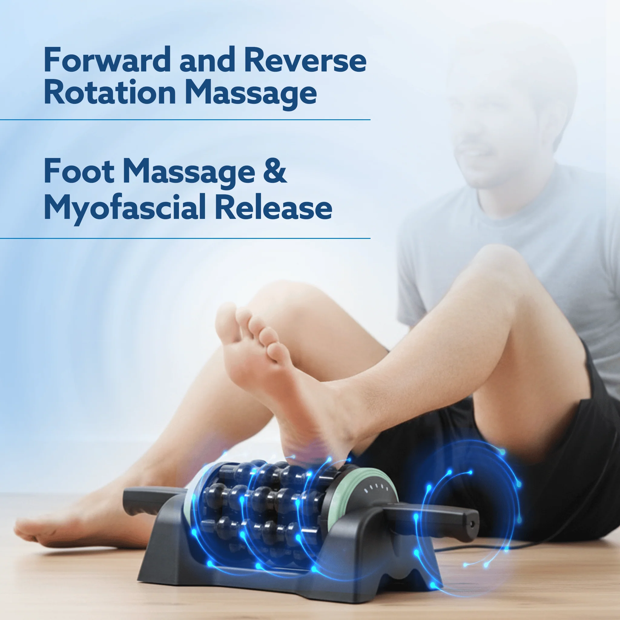 Supreme Rolling Massager with Forward & Reverse Rotation | 5 Speed Levels | Rechargeable Wireless Deep Tissue Roller for Back, Legs, Thighs & Arms | Auto Shut-Off & Hands-Free Base - Image 5
