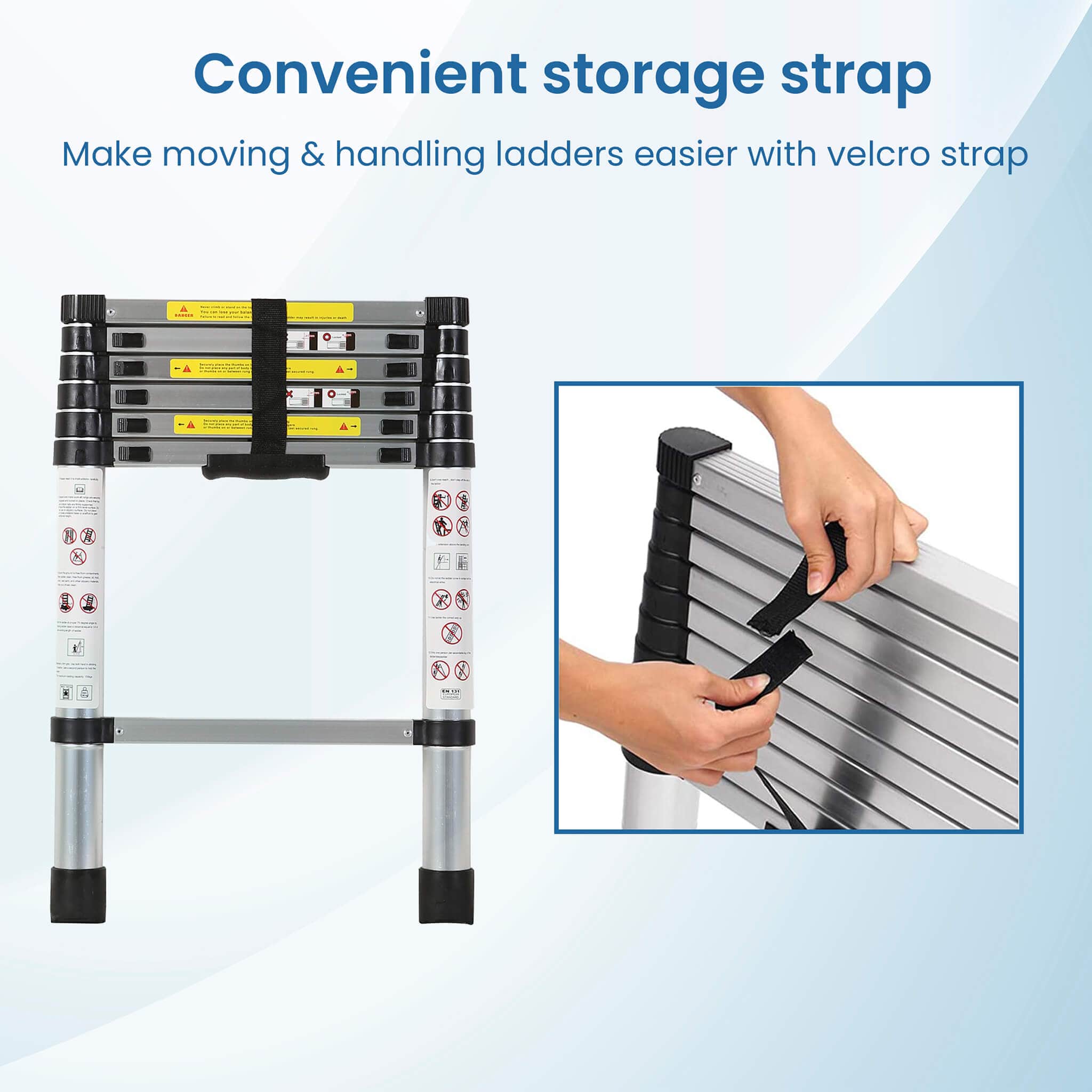 Telescopic Ladder 6.5 ft/7 Steps LD2014 - Image 4