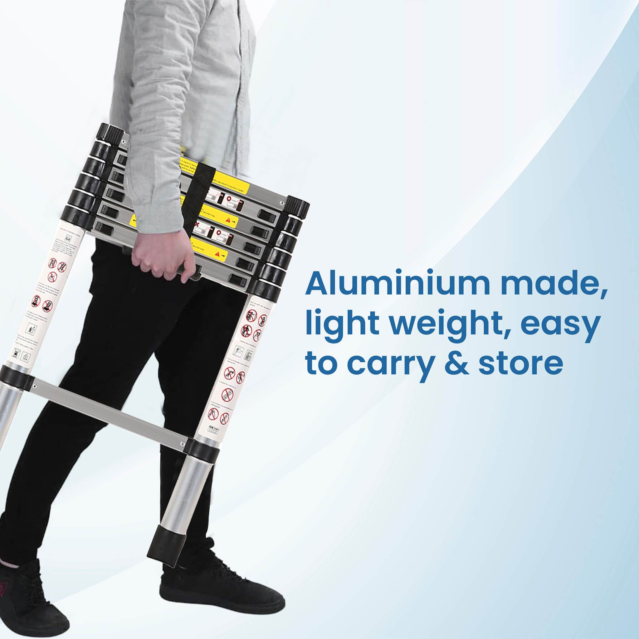 Telescopic Ladder 6.5 ft/7 Steps LD2014 - Image 6