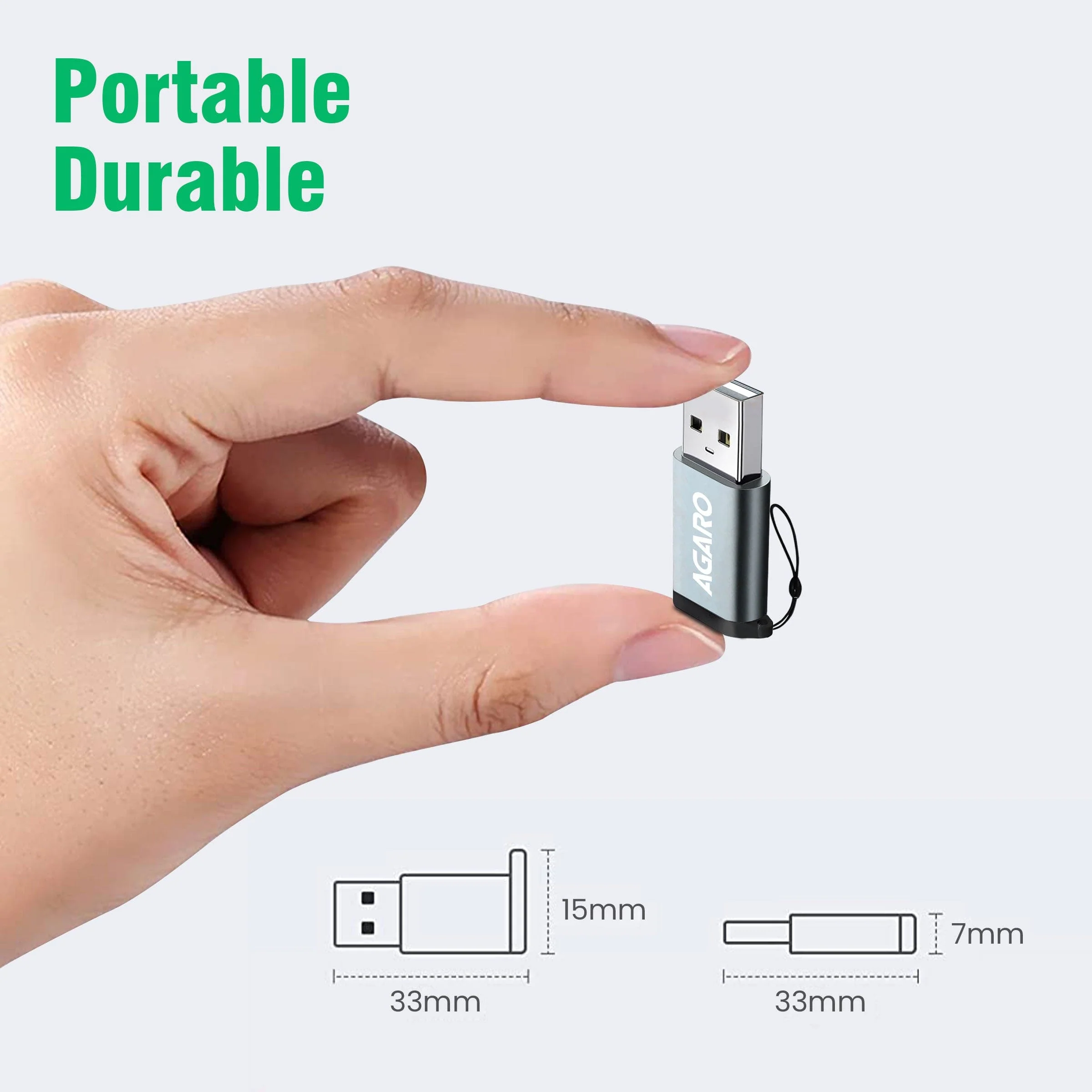 USB 3.0 Type C Female to USB Male OTG Adapter, 5 Gbps High-Speed Data Transfer, Compatible with Laptops, Tablets, Smartphone, Chargers and More Devices with Standard USB A Interface - Image 5
