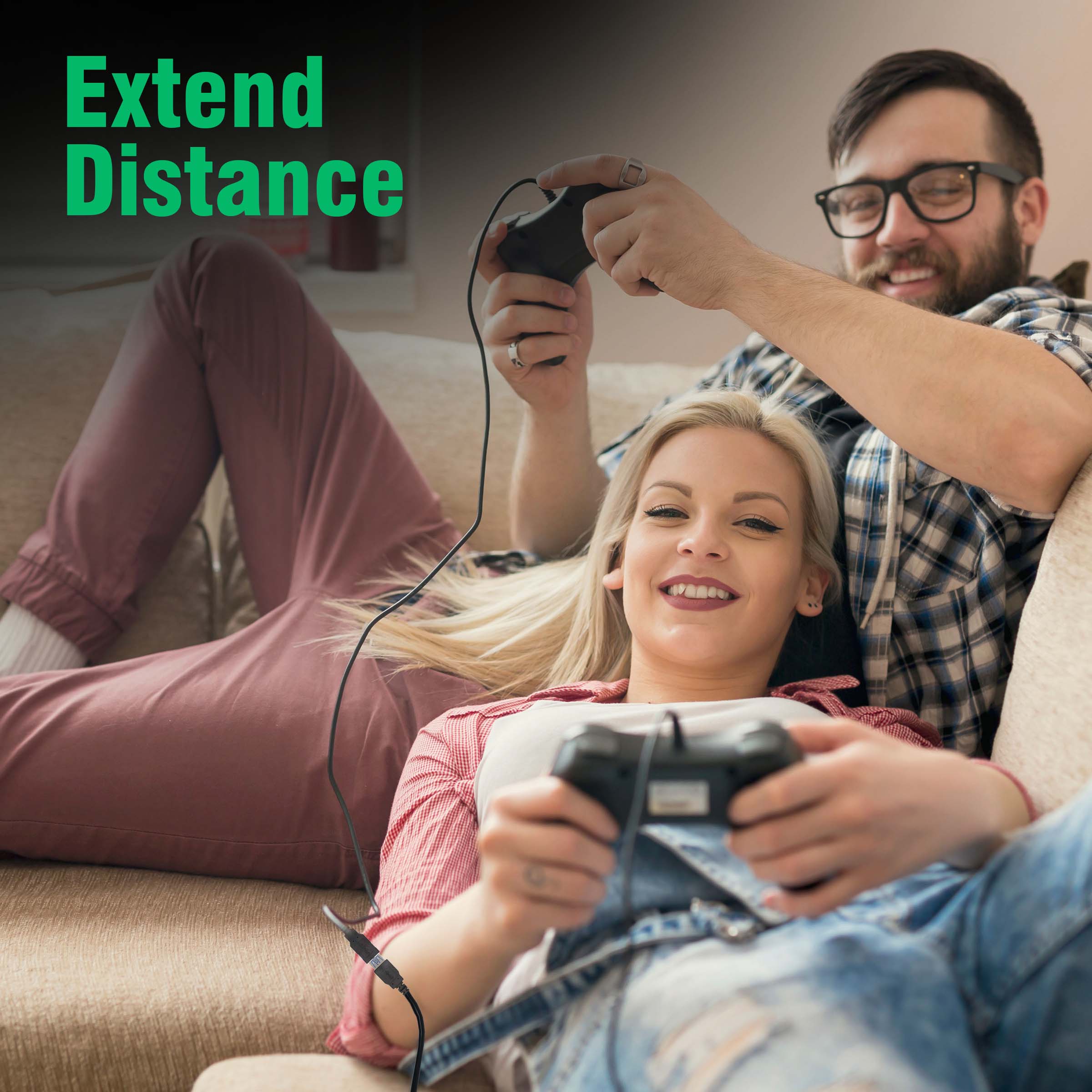 USB Extender, USB 3.0 Extension Cable Male to Female USB Cable High-Speed 5GBps Data Transfer Compatible with Webcam, Gamepad, Keyboard, Mouse, Hard Drive, Xbox, Laptop/PC/Mac/Printer, 1 Meter - Image 3